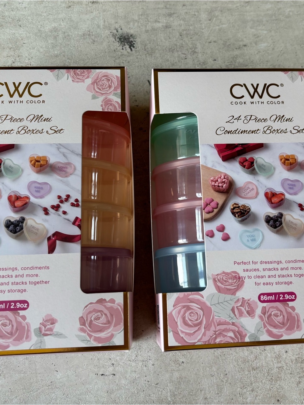 CWC Pastel Mini Condiment & Makeup Storage Set - Multi Pastel